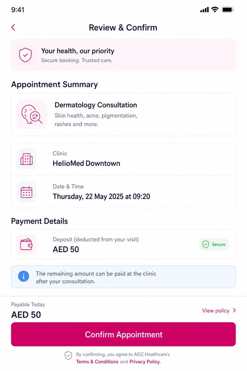 Patient dummy screen